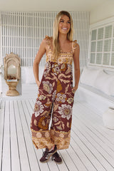 Bali Albright Jumpsuit ~Coffee Combo- Free People