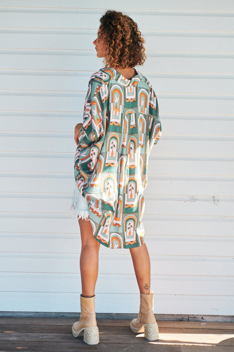 River Shirt - Emerald Arches