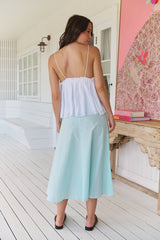 Willow Skirt Turquoise- Still Colour
