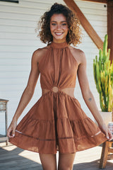 Olivia Mini Dress - Gingernut