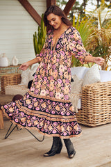 Liliana Midi Dress - Apricot Blossom