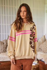 All Star Logo Pullover- Pink Sand combo ~ Free People