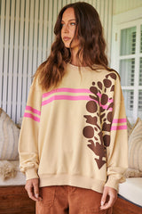 All Star Logo Pullover- Pink Sand combo ~ Free People