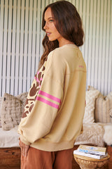 All Star Logo Pullover- Pink Sand combo ~ Free People