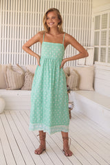 Heidi Midi Dress - Sea Foam