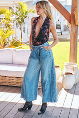 Equinox Denim Trousers- Open Sky ~ Free People