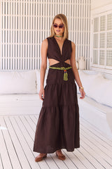 APRIL MAXI Dress - Chocolate Wanderlust