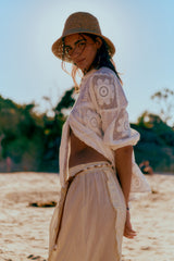 Cabarita blouse - Salt