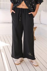 Cici pant -  Love is all around Black