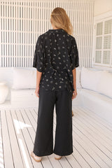 Cici pant -  Love is all around Black