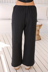 Cici pant -  Love is all around Black