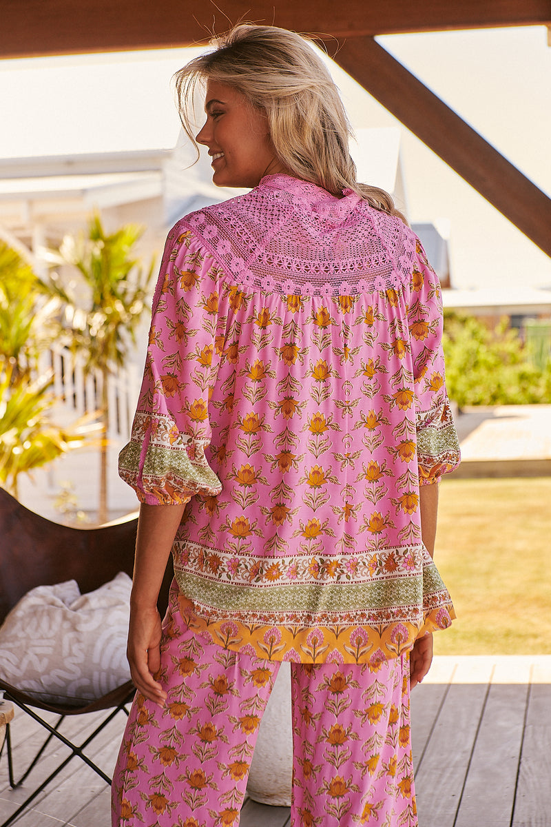 Florence Blouse -  Blushing Meadow