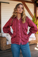 Summer Rays Blouse - Raspberry   ~ Ministry of Style
