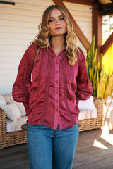 Summer Rays Blouse - Raspberry   ~ Ministry of Style