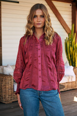 Summer Rays Blouse - Raspberry   ~ Ministry of Style