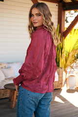 Summer Rays Blouse - Raspberry   ~ Ministry of Style