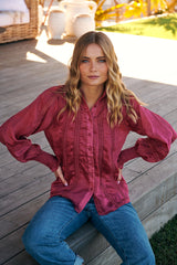 Summer Rays Blouse - Raspberry   ~ Ministry of Style
