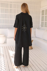 Cici pant -  Love is all around Black