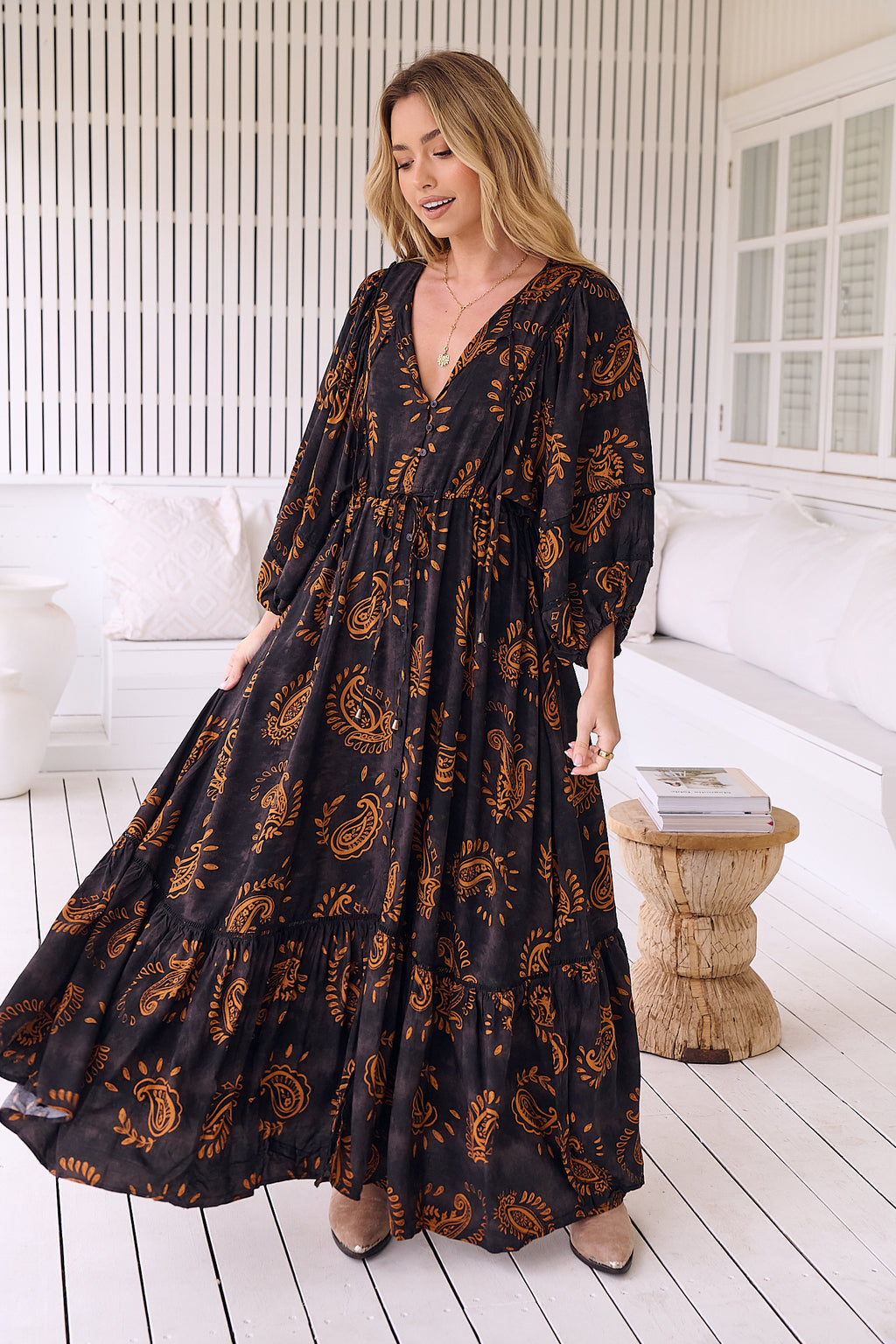 Catalonia Maxi Dress Milan Arizonia Rose