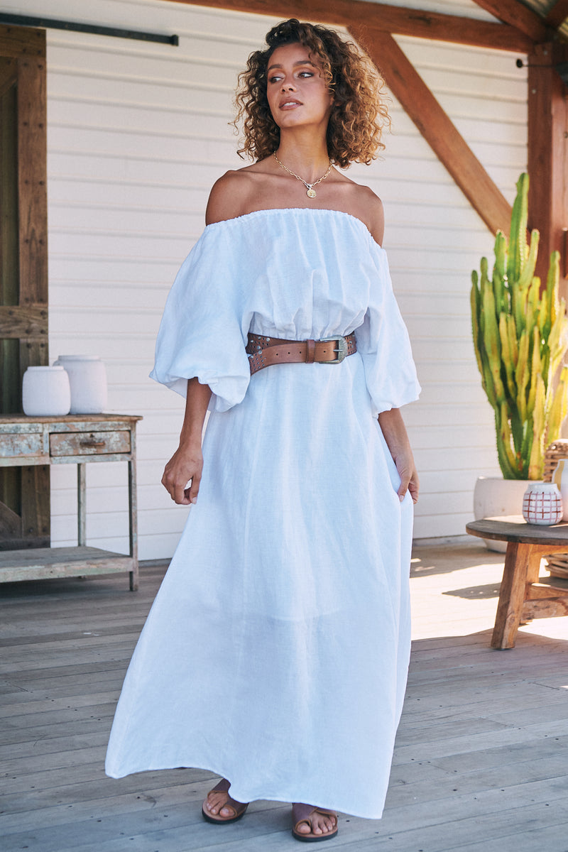 HALLIE MAXI - White