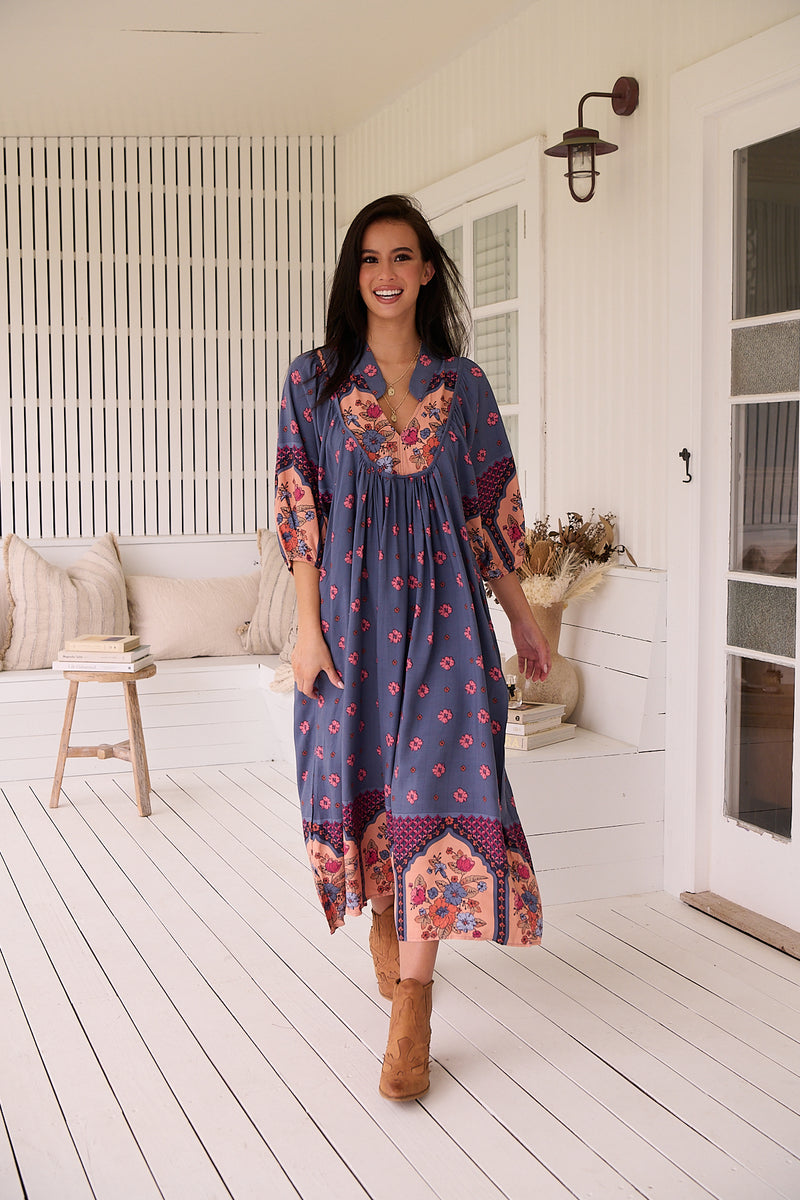Boheme Midi Dress - Laney