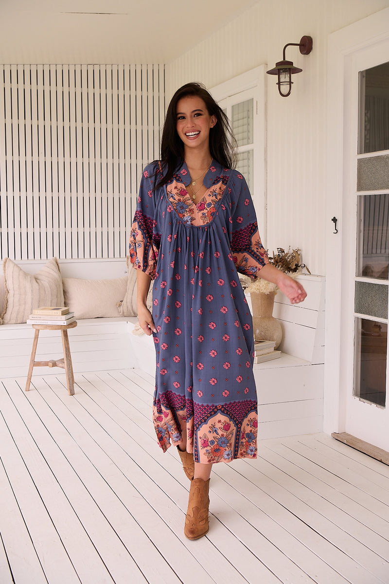 Boheme Midi Dress - Laney