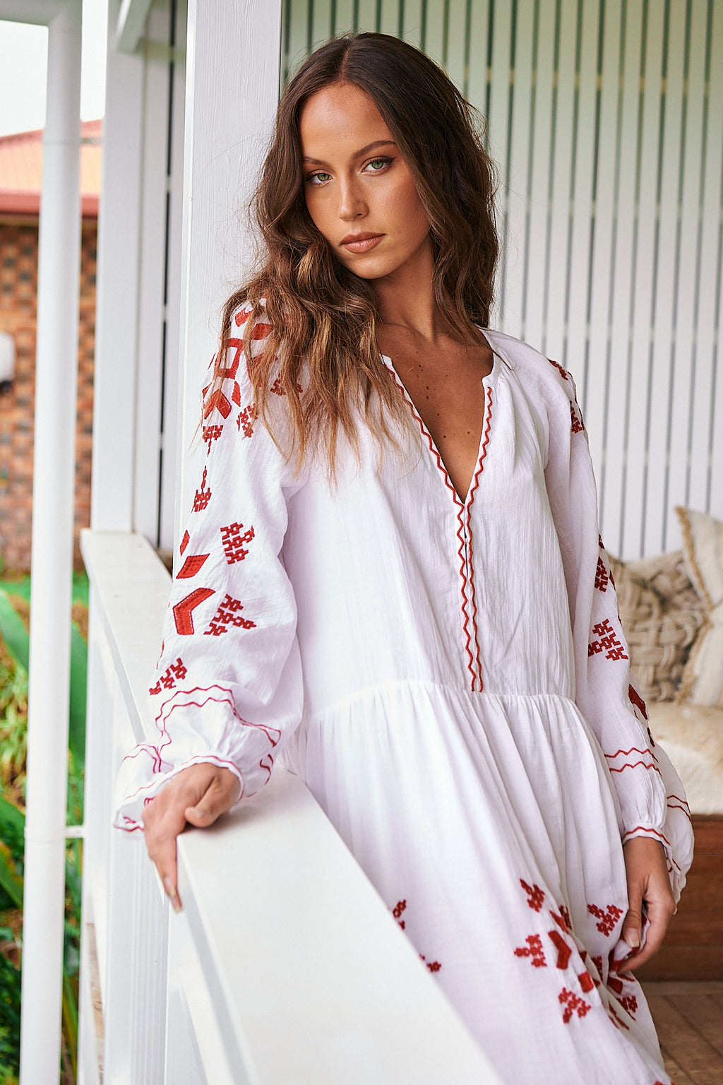 Odd molly delicate long dress raspberry hot sale