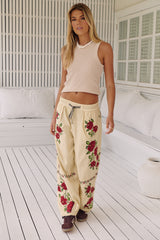 Rosalia Embroidered Pull-On Pants ~ Free People