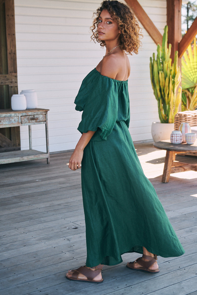 HALLIE MAXI - EMERALD