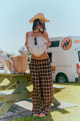 Austin Flannel Pant - Chocolate
