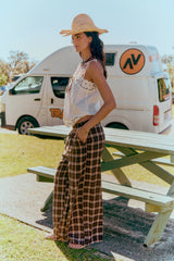 Austin Flannel Pant - Chocolate