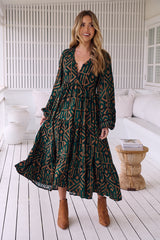 Eve Midi Dress - Emerald
