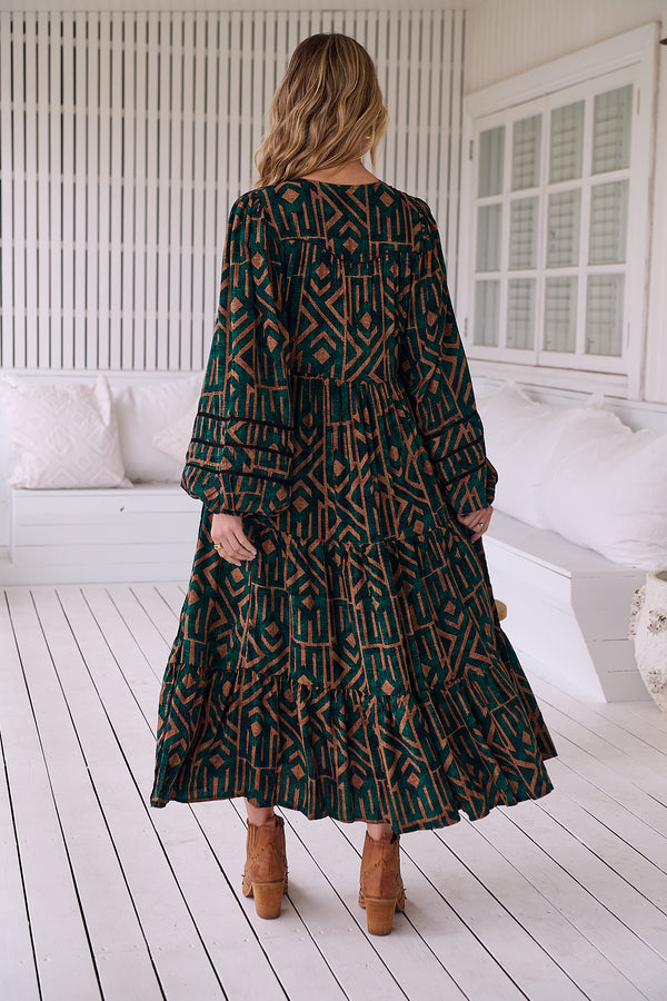 Eve Midi Dress - Emerald