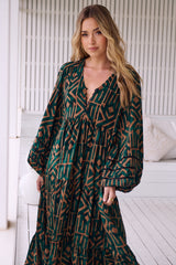 Eve Midi Dress - Emerald