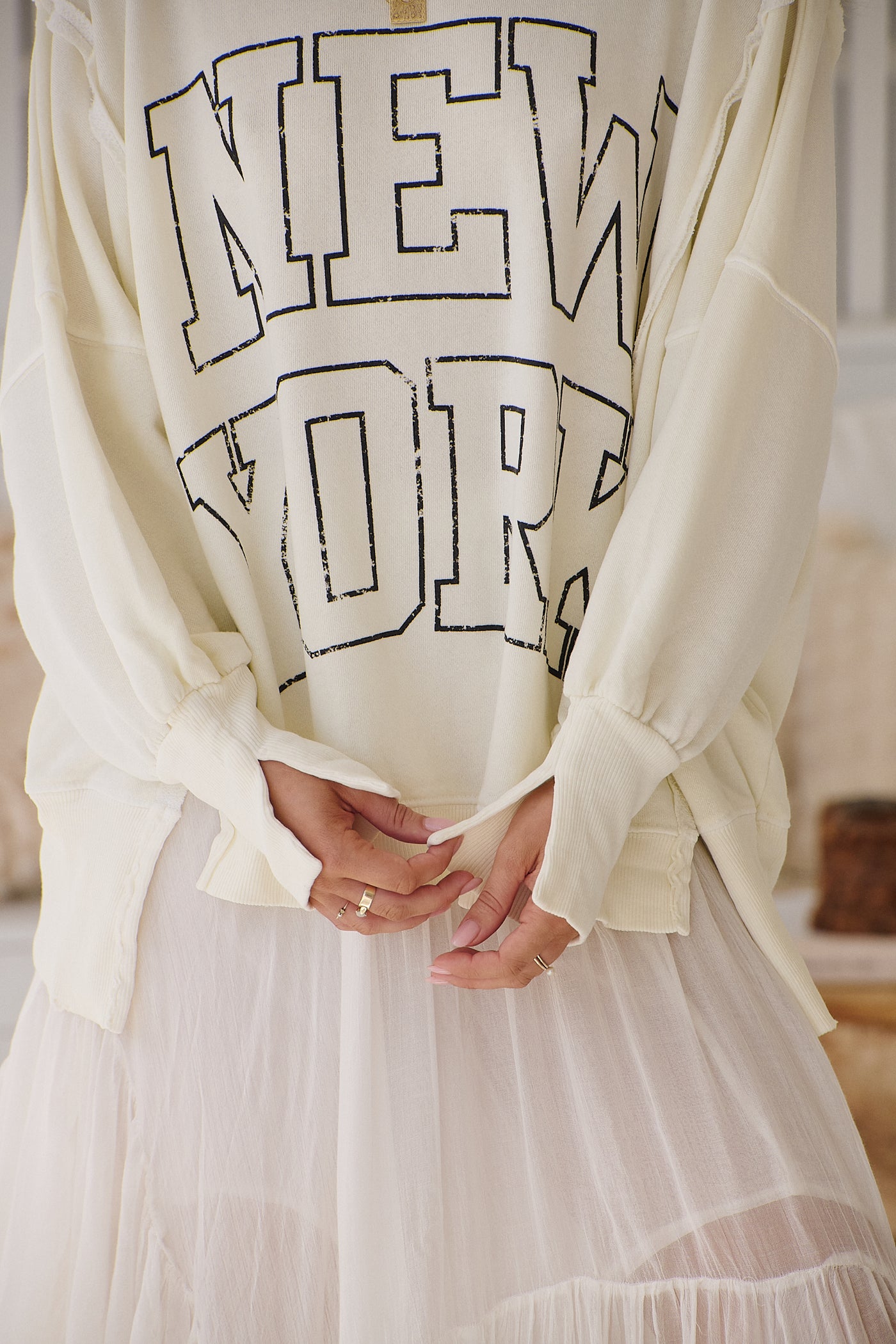 Graphic Camden Pullover -New York~ Free People – Arizonia Rose