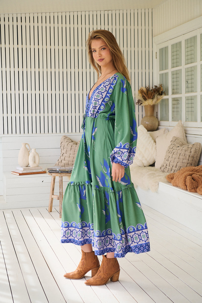 Willa Midi Dress - Bluebird