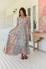 Claudette Maxi Dress -  Ocean Lullaby