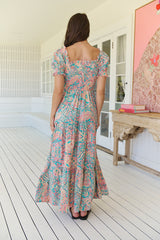 Claudette Maxi Dress -  Ocean Lullaby