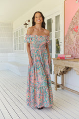 Claudette Maxi Dress -  Ocean Lullaby