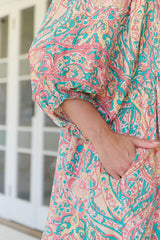 Adela Mini Dress - Ocean Lullaby