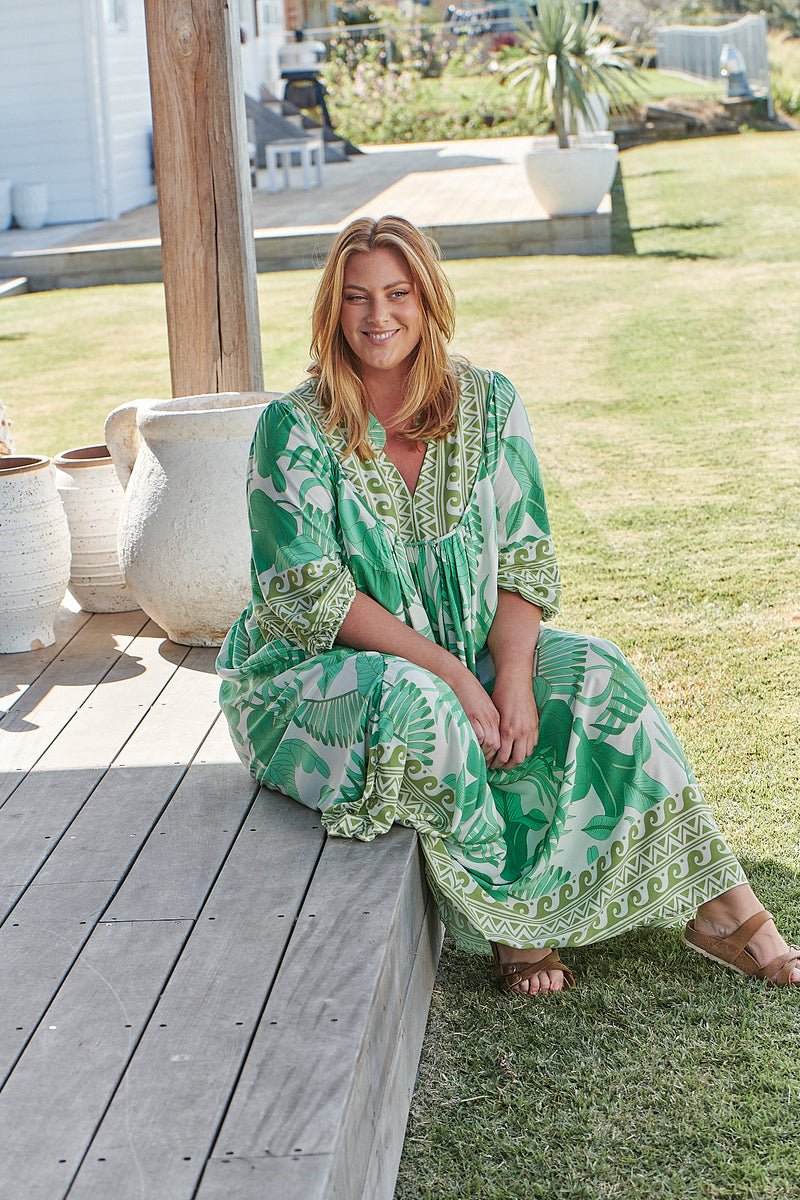 Boheme Midi Dress - Palmetto