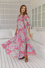 Zoie Maxi Dress - Daiquiri