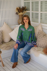 Bee Blouse - Bluebird