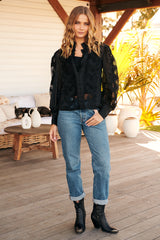 Victoriana Lace Blouse- Black ~ MOS the label
