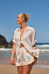 Flora Shorts - Etherea Embroidered