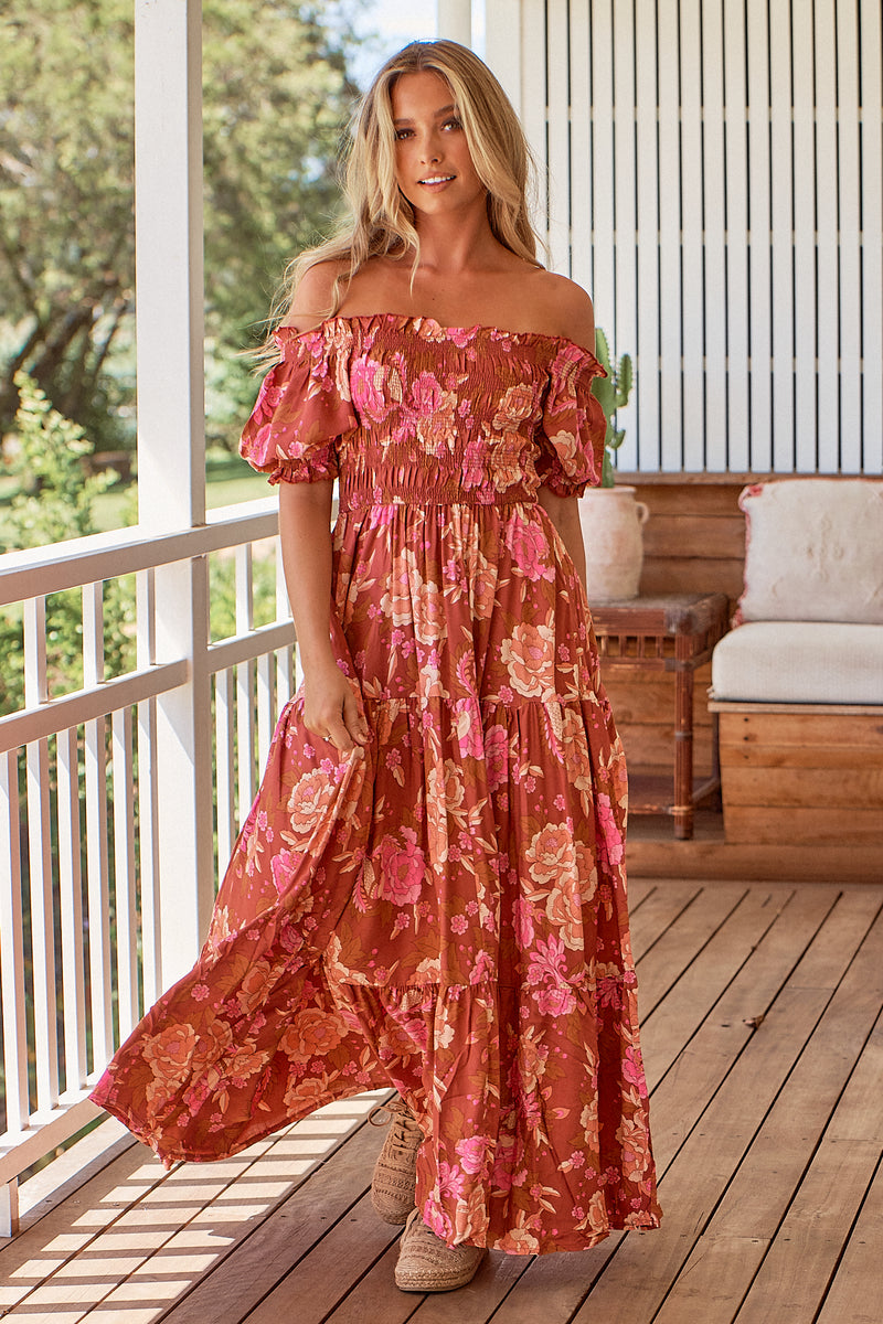 Claudette Maxi Dress -  Woodstock