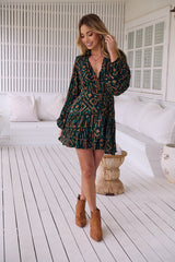 Jayde Mini Dress - Emerald