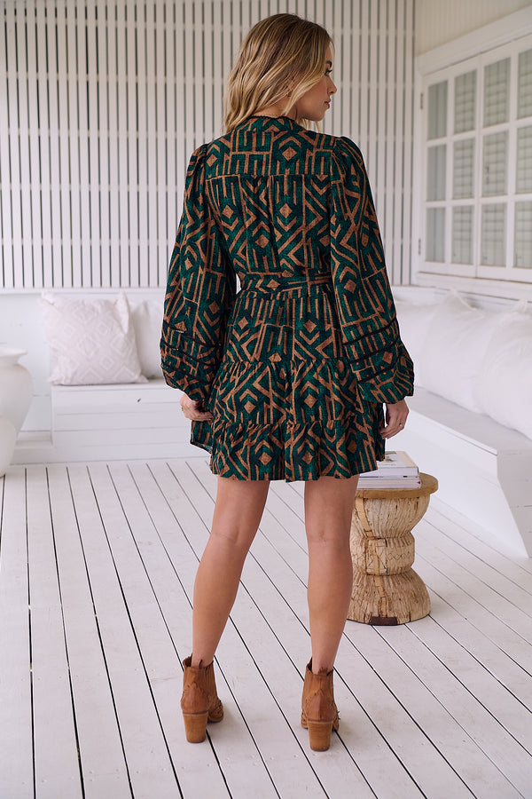 Jayde Mini Dress - Emerald