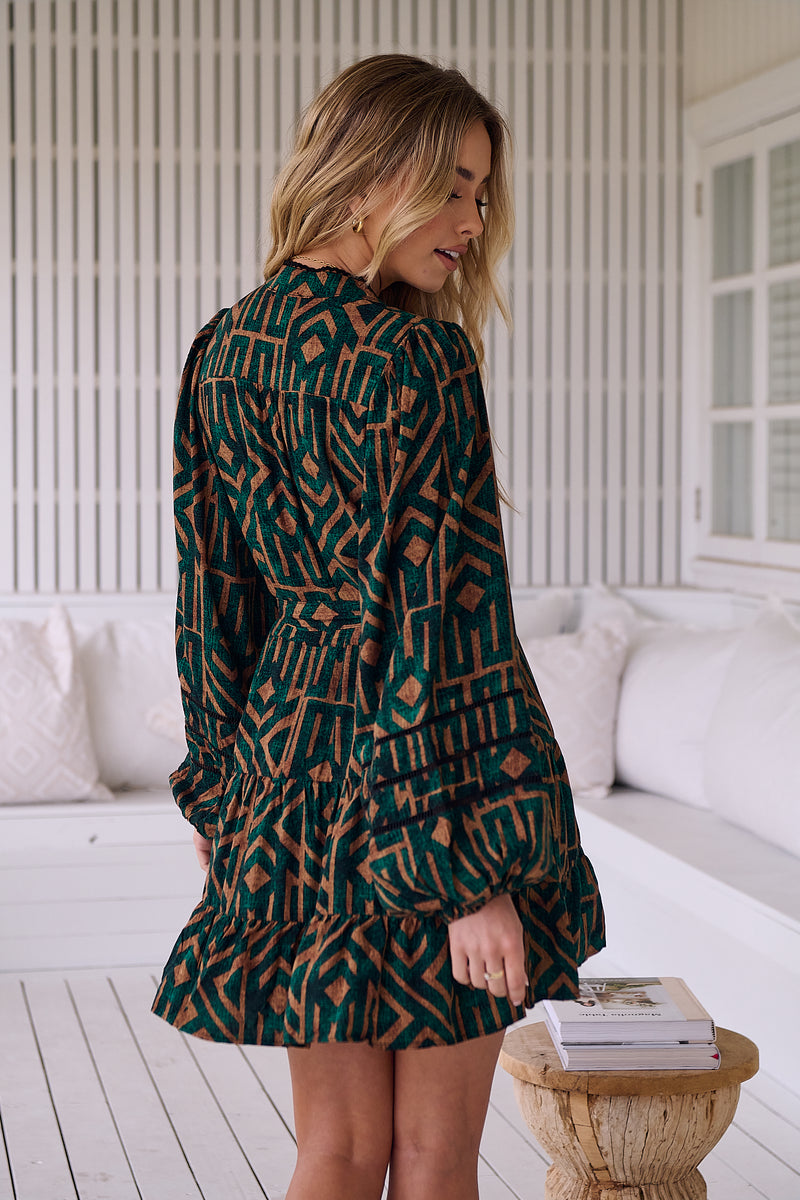 Jayde Mini Dress - Emerald