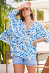 Chloe Top - Blue Prairie